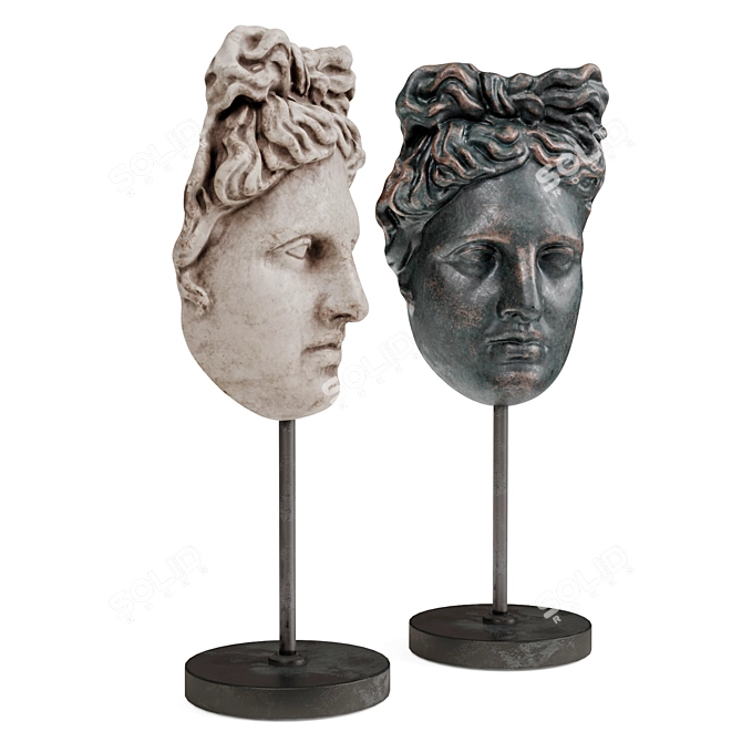 Apollo Belvedere Mythical Mask 3D model image 2