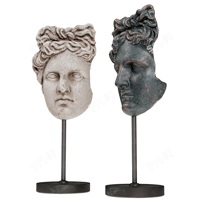 Apollo Belvedere Mythical Mask 3D model image 3