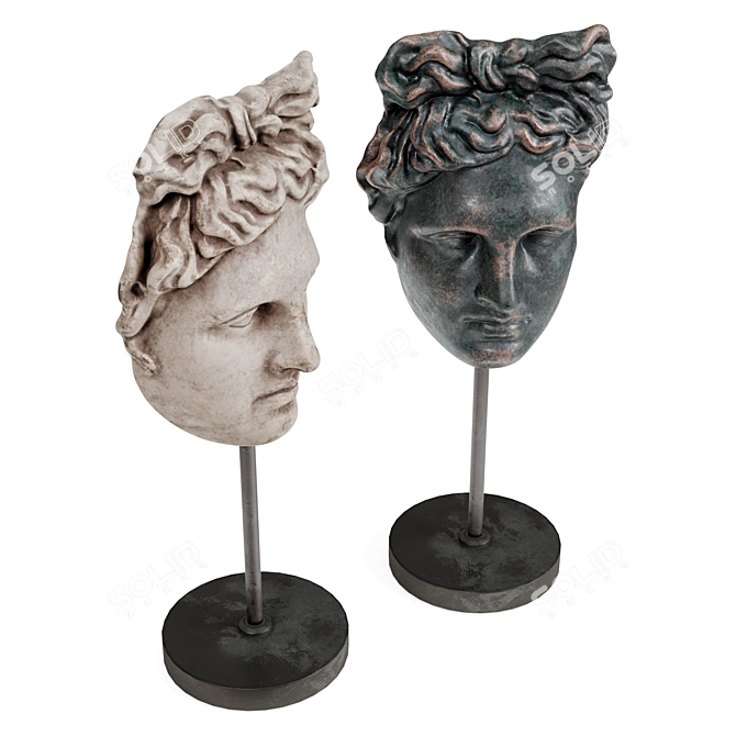 Apollo Belvedere Mythical Mask 3D model image 4