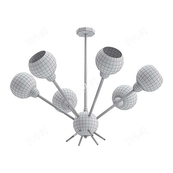 Mace Chandelier: Loft Elegance 3D model image 2