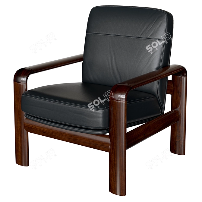 Director's Delight: Dyrlund 8405 Armchair 3D model image 1