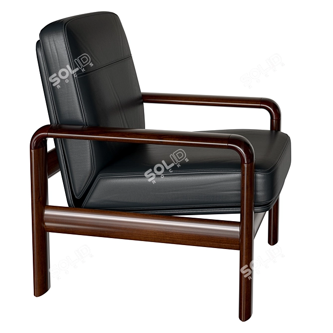 Director's Delight: Dyrlund 8405 Armchair 3D model image 2