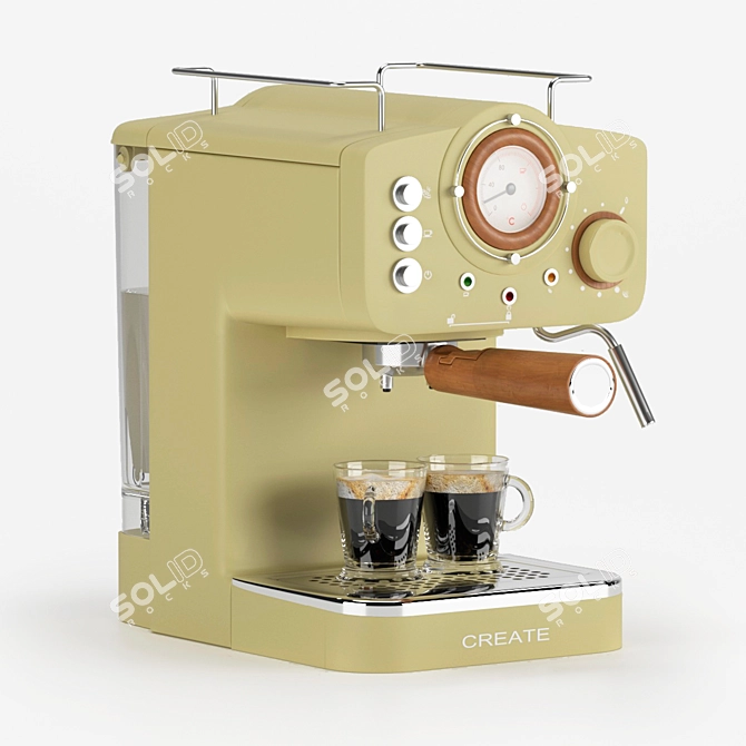 Retro Espresso Machine: Ikohs Thera Matt 3D model image 5