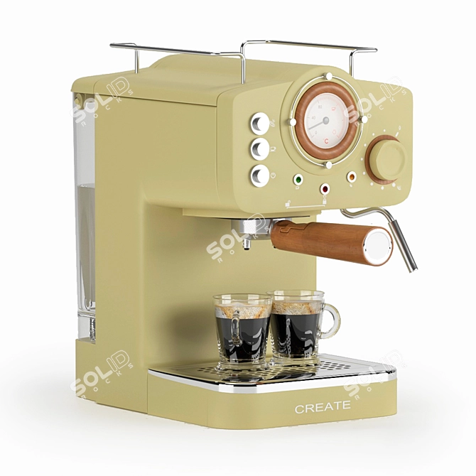 Retro Espresso Machine: Ikohs Thera Matt 3D model image 6