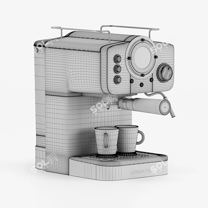 Retro Espresso Machine: Ikohs Thera Matt 3D model image 9