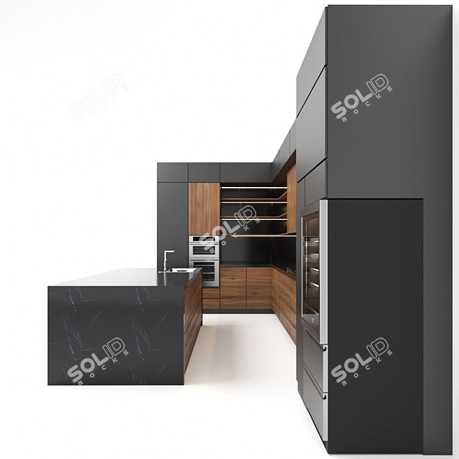 Modern Kitchen Model 03: Stylish and Efficient 3D model image 3