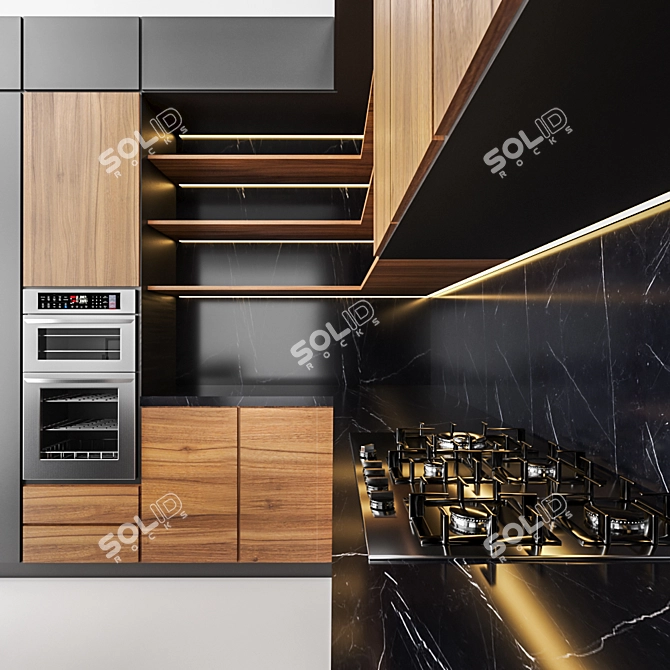 Modern Kitchen Model 03: Stylish and Efficient 3D model image 4