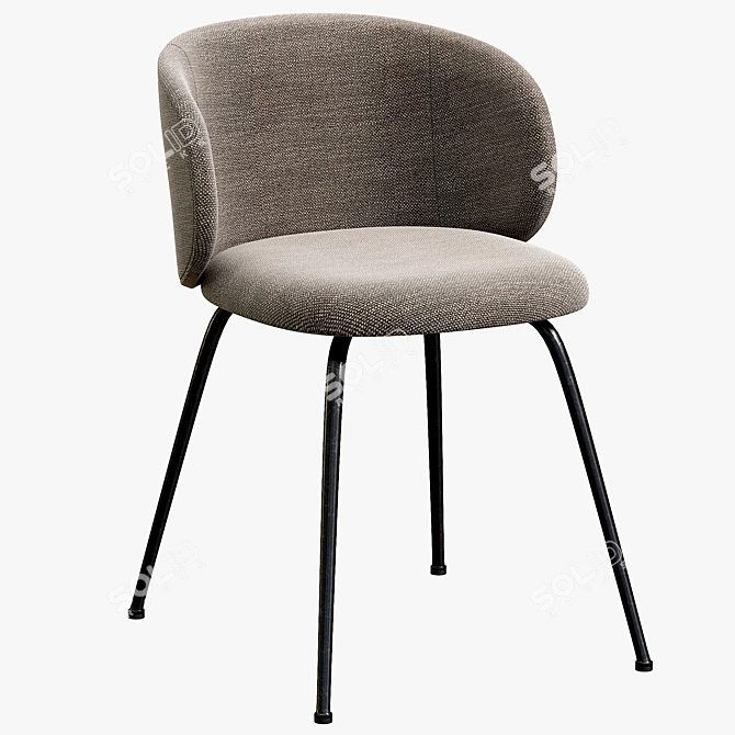 Modern Minna Chair: Sleek Design & Unmatched Comfort 3D model image 1