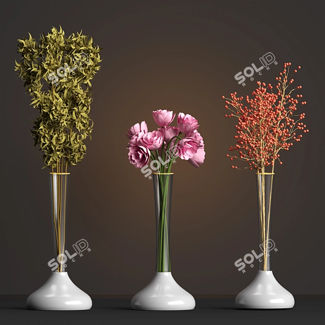 Variety of PBR Indoor Plants! 3D model image 2