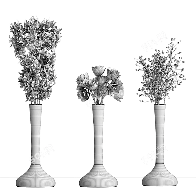 Variety of PBR Indoor Plants! 3D model image 8