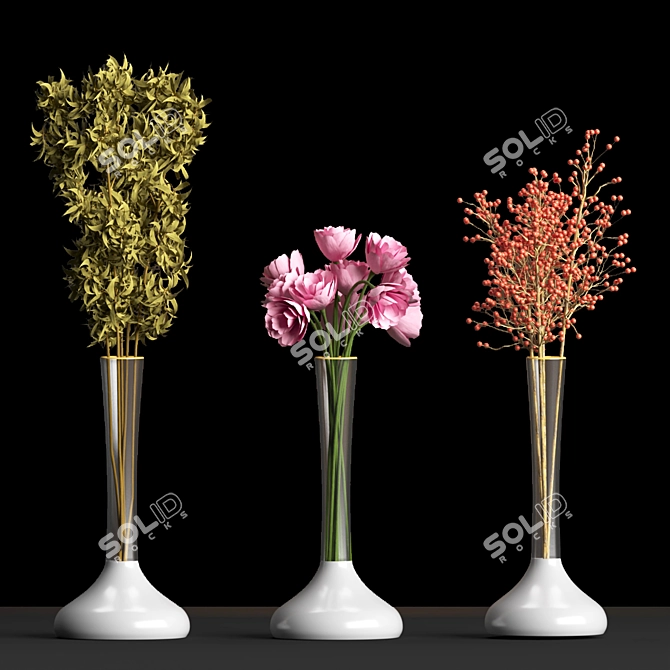 Variety of PBR Indoor Plants! 3D model image 9