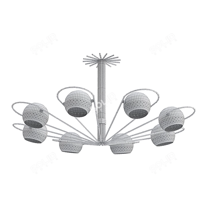 Elegant Neil Pendant Lamp 3D model image 2