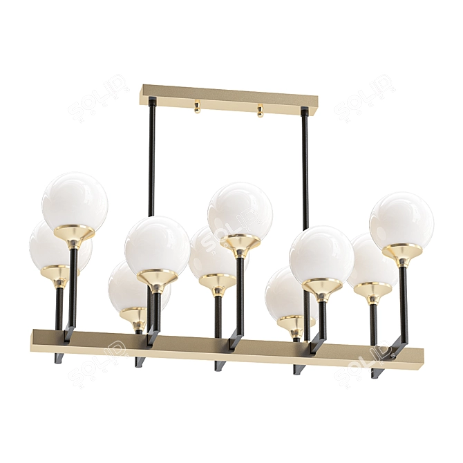 Elegant Ball Valley Chandelier 3D model image 1