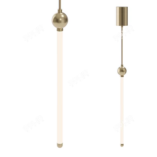 Divert LED Floor Lamp 3D model image 1