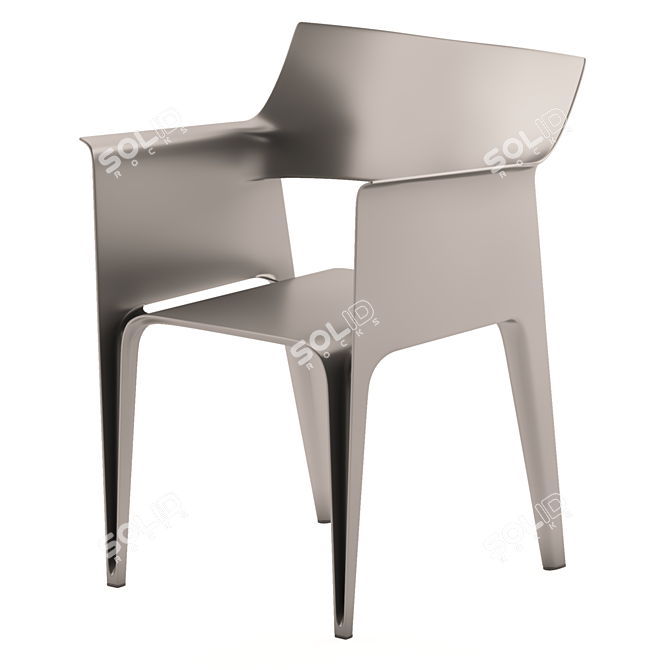 Elegant Pedrera Chair: Perfectly Sized 3D model image 4