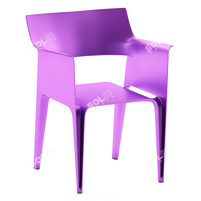 Elegant Pedrera Chair: Perfectly Sized 3D model image 5