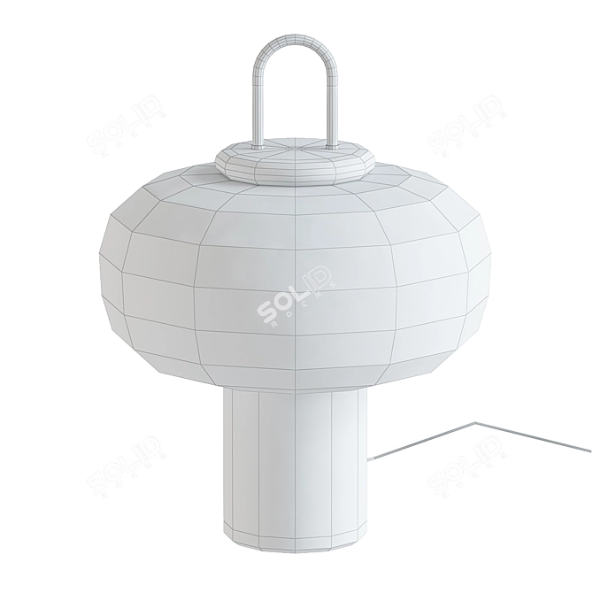 Elegant Nox Glass Table Lamp 3D model image 1