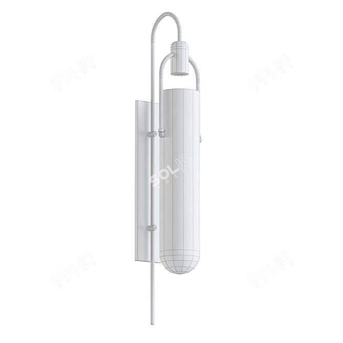 Modern Arc Well Sconce 3D model image 2