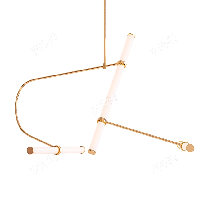 Minimal Tube Pendant 3D model image 1