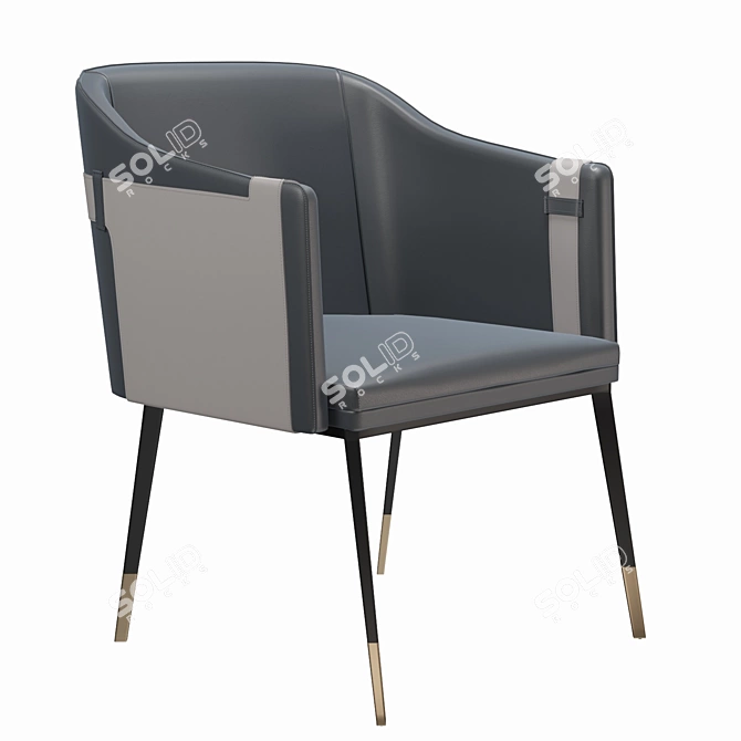 Sunpan Carter Wide Armchair 3D model image 6