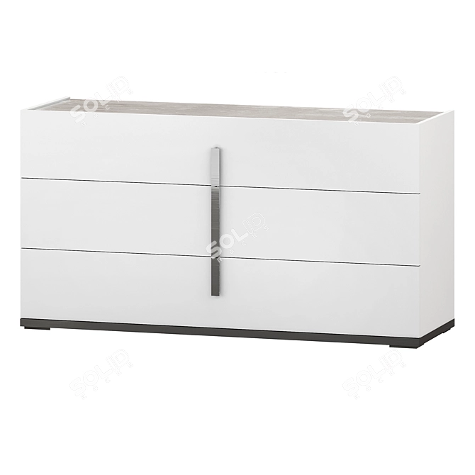 Mara Italian Chest of Drawers: Stylish Storage Solution 3D model image 3