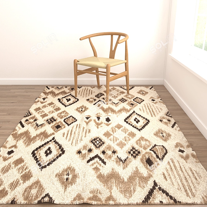 Versatile Rug Set: 6 Designs with VRayFur & Displacement
Dynamic 3D Rug Set: 6 Variants 3D model image 2