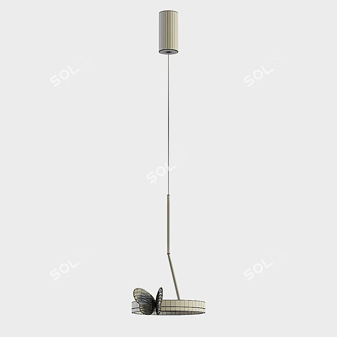 Elegant Babetta B Pendant Lamp 3D model image 3