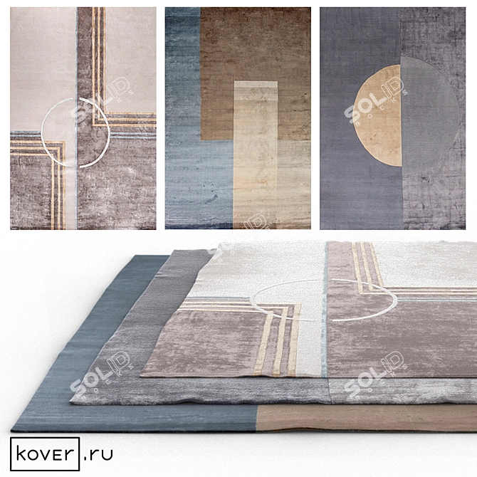 Geometric Art Carpets - Contemporary Style | Kover.ru 3D model image 1