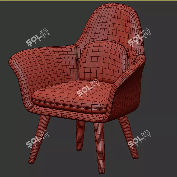 Istanbul Elegance Chair 3D model image 4