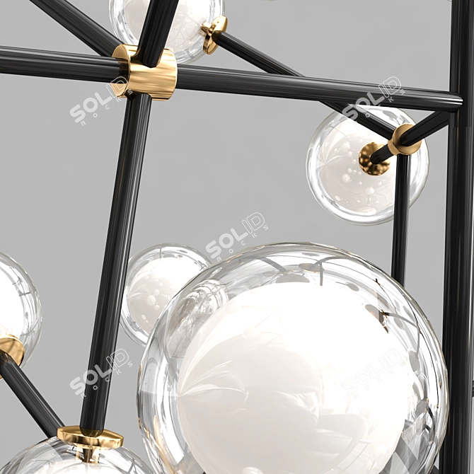 NABILA Glass Pendant Lamp by Tooy 3D model image 2