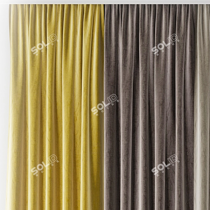 Poly Curtain Bundle 3D model image 6