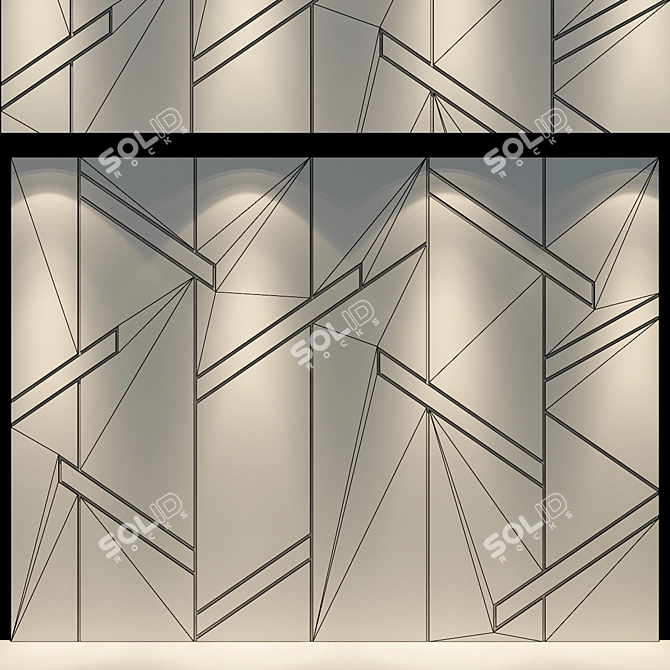 Stylish Panel | 28 Designs 3D model image 3