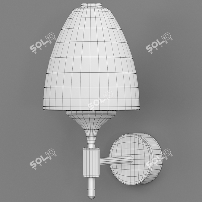 Sleek NANSY Wall Lamp: Modern Design 3D model image 2