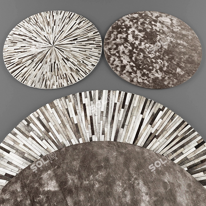 Circular Rug Collection 3D model image 2