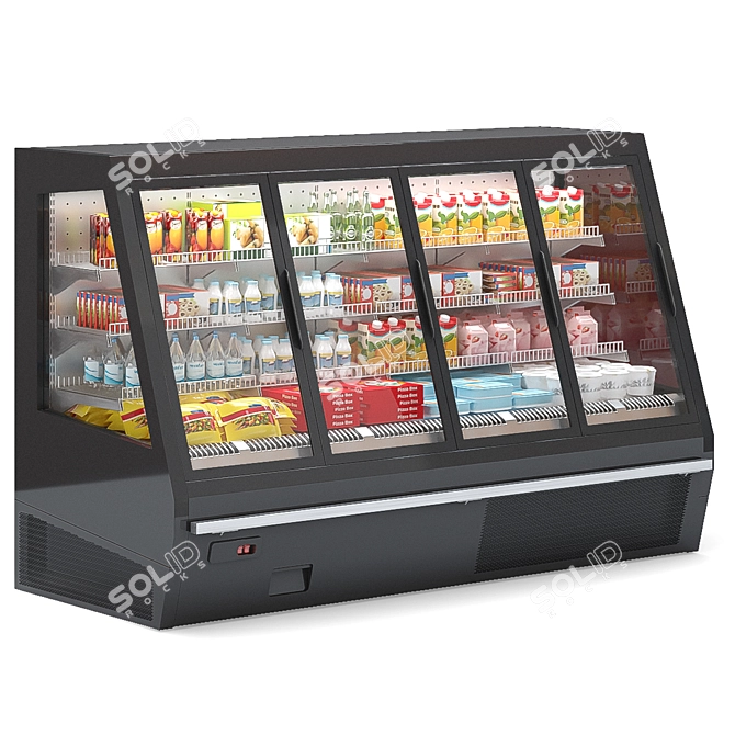 HitLine Refrigerated Display Case 3D model image 1