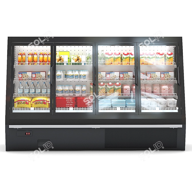 HitLine Refrigerated Display Case 3D model image 2