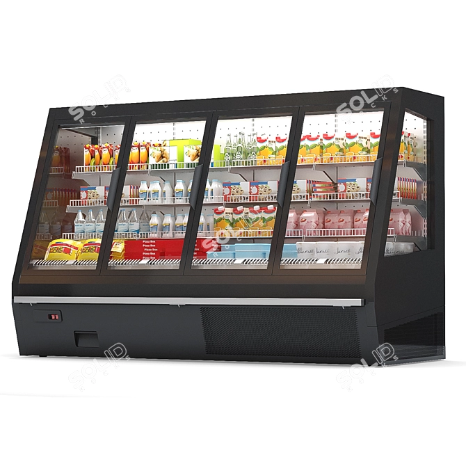 HitLine Refrigerated Display Case 3D model image 3