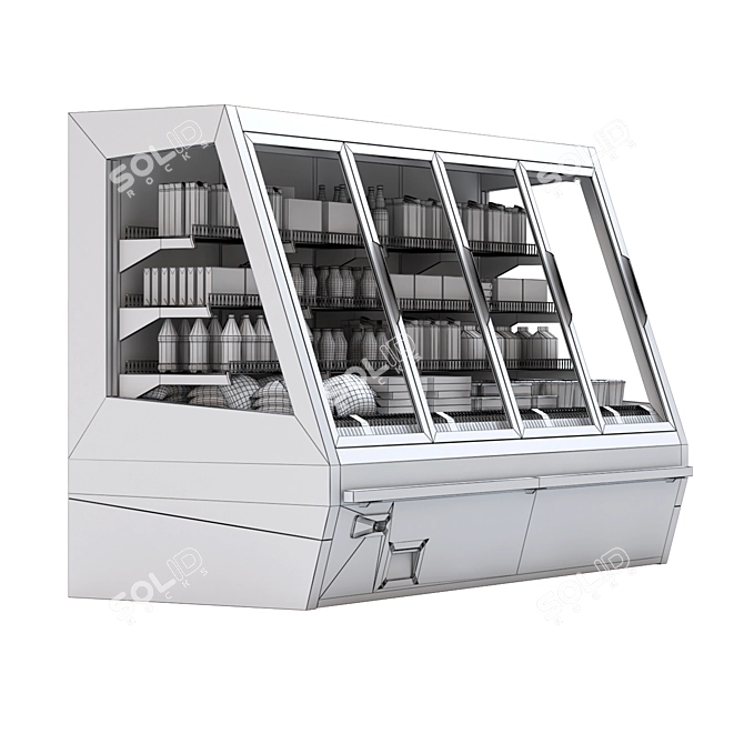 HitLine Refrigerated Display Case 3D model image 6