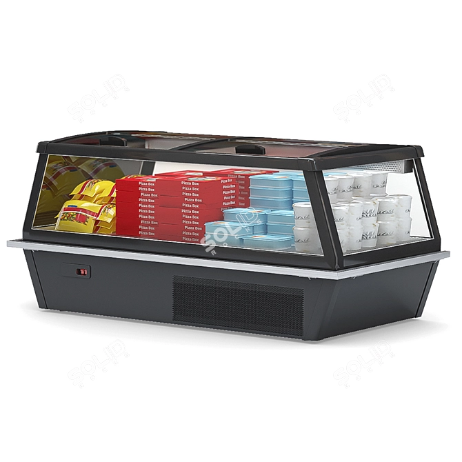 HitLine Refrigerated Display Case 3D model image 3