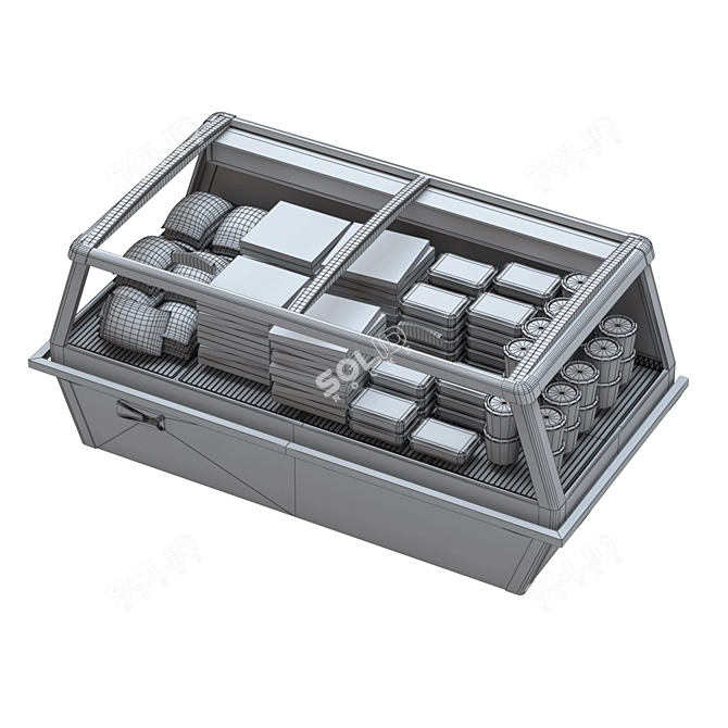 HitLine Refrigerated Display Case 3D model image 4