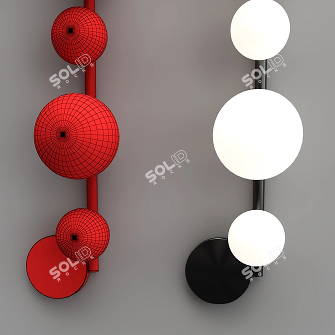 Neo Classic Boho Wall Lamp 3D model image 3