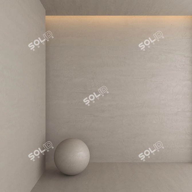 High-Quality Decorative Plaster 3D model image 1