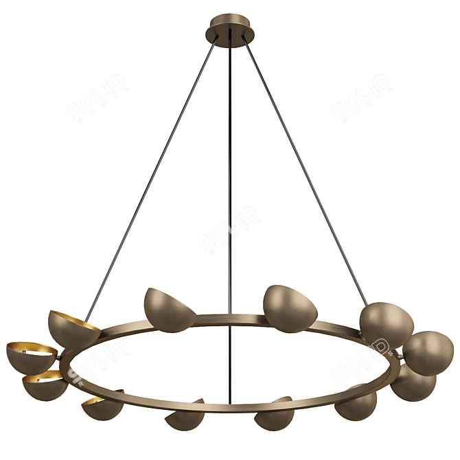 Modern Rustic Pendant Lighting 3D model image 1