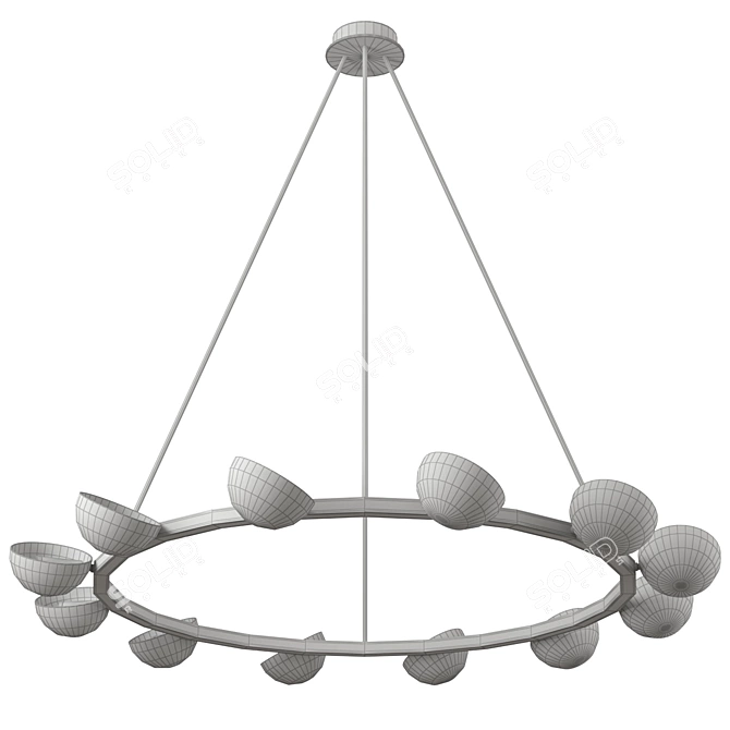 Modern Rustic Pendant Lighting 3D model image 3