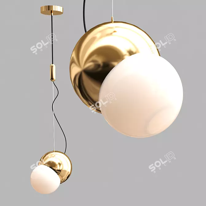 Elegant Cois Pendant Lights 3D model image 1