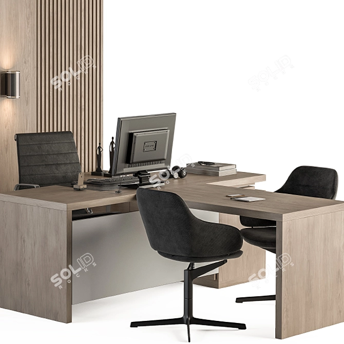 Whiteboard 38 - Manager's Office Furniture 3D model image 4