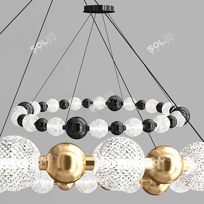 FARA Spherical LED Chandelier 3D model image 2