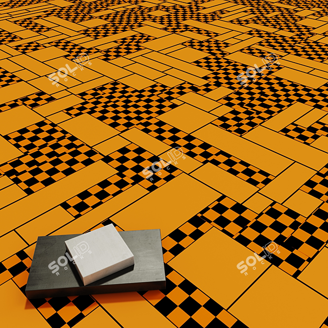 Smooth Paving Tiles Collection 3D model image 7