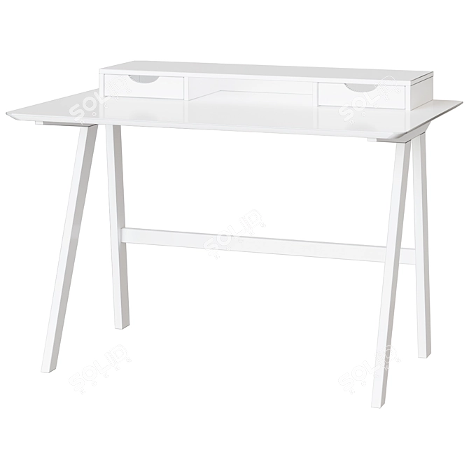 Ivory Writing Desk 3D model image 2