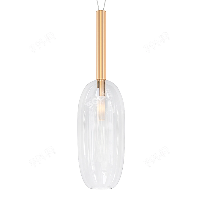 Alchimia Pendant Light: Elegant and Transparent 3D model image 1